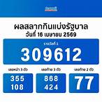 ผลออกหวยรัฐบาลวันนี้